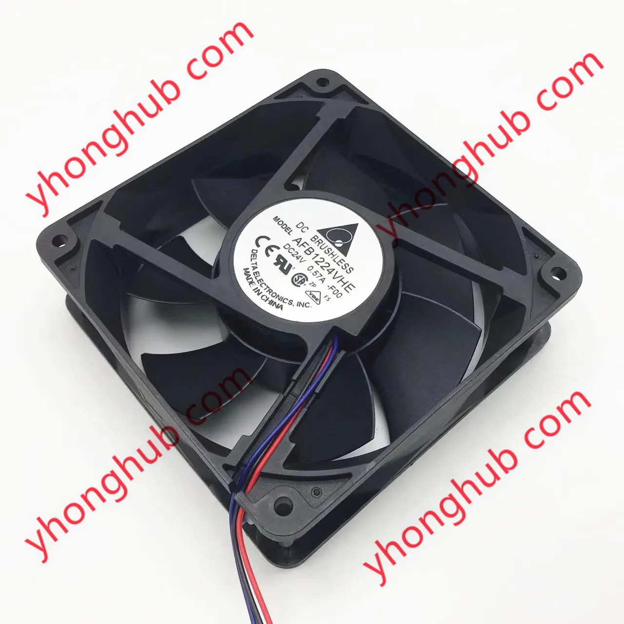 

Delta Electronics AFB1224VHE F00 DC 24V 0.57A 120x120x38mm 3-Wire Server Cooling Fan