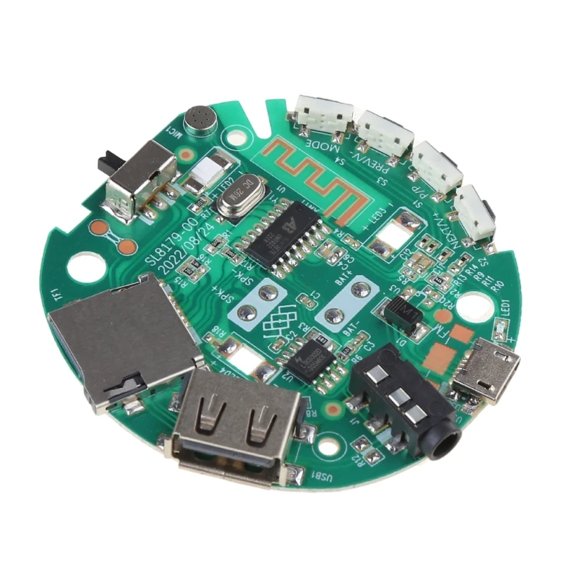 Bluetooth-compatible Receiver Board (BT) 5.0 DIY Stereo Amplifier 3.7-5V Car Speaker Amplifier Wireless