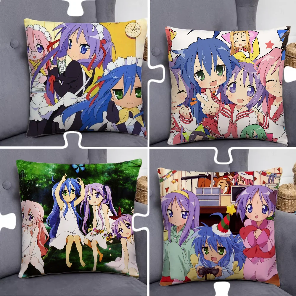 

Flag L-Lucky Star Pillow Case Pillowcase Home Sofa Cushions Car Cushions Pillowcover Office Pillowshell Pillow