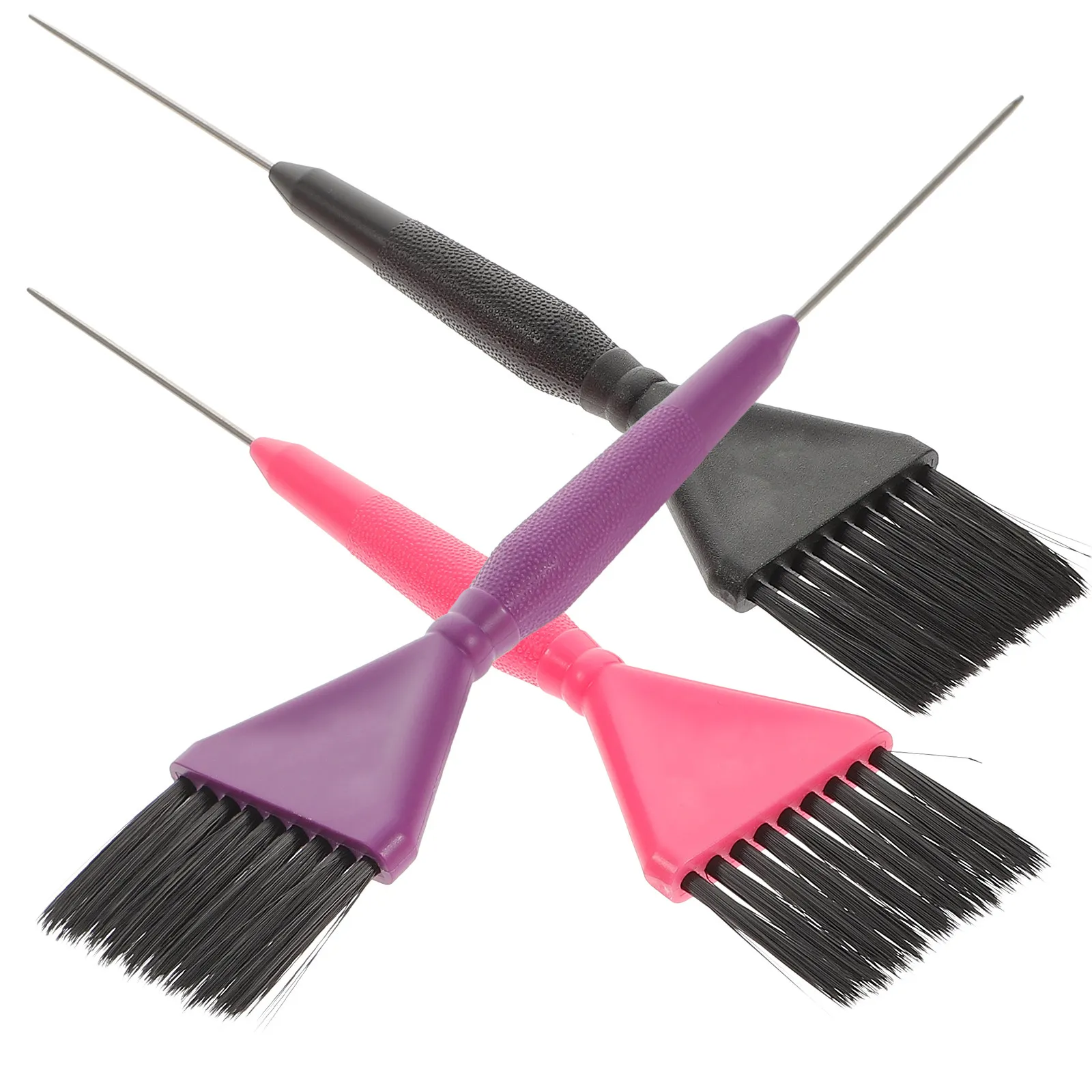 

Набор из 3-х качественных многоразовых моющихся кистей для окрашивания волос с удобной ручкой для точного нанесения краски и