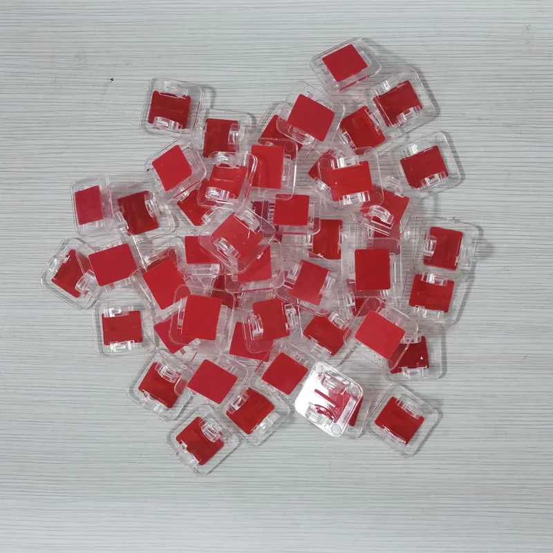 50 PCS Acrylic Wire Clip, Special Wire Clip for Mobile Phone Display Stand Anti-Theft Wire Fixing Wire Clip