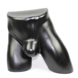 Unbreakable Plastic Black The Lower Half Body Male Mannequin Torso for Men's Underwear Display