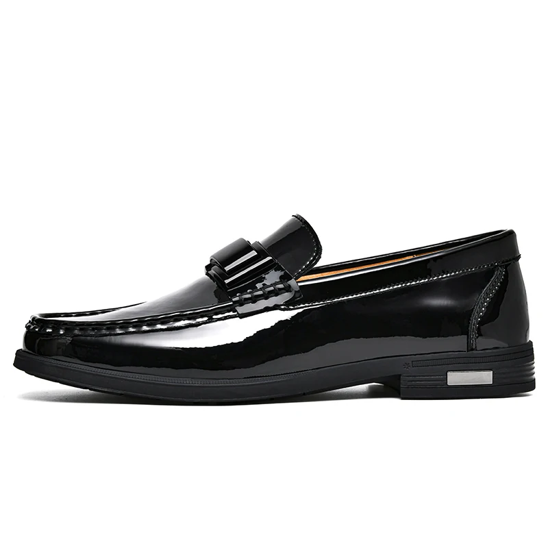 Patent Leather Loafers Men Casual Shoes For Gentleman Loafer Formal Shoes Instappers Heren Big Size 47 48