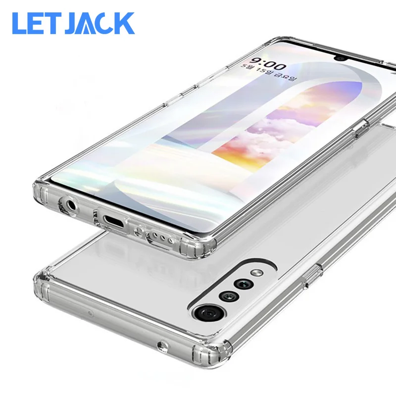 Transparent Silicon Soft TPU Case For LG Velvet V60 V50 V40 V30 Plus Q6 Q60 Q61 Q51 Q52 Stylo 4 5 6 7 K62 K52 Anti-fall Cover