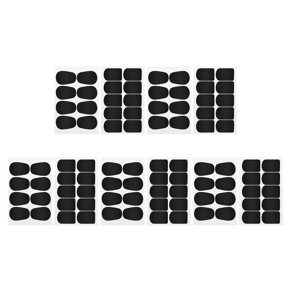 

10 Sheets Saxophone Mouthpiece Pad Transparent Silicone Cushions for Alto Tenor Soprano Clarinet Protect Tooth Vibration