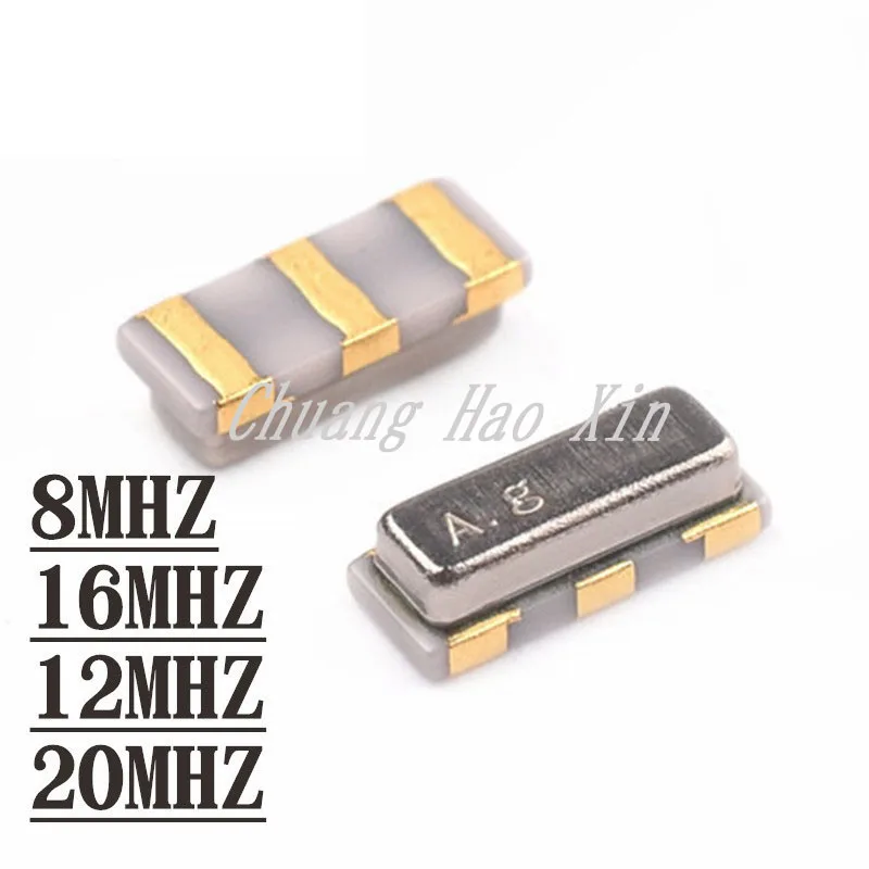 10pcs brand new original 3213 3.2 * 1.3 ceramic three pin surface mount crystal oscillator 8M 12M 16M 20M