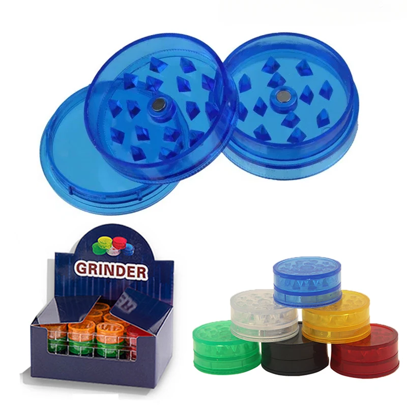 24Pcs/Box 1.6 Inch Manual Dry Herb Grinder, 3 Layer Round Grass Tobacco Spice Crusher for Smoking Pipe Accessories