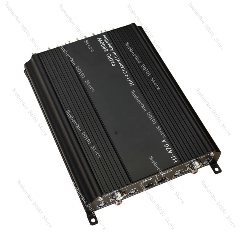 Car Amplifier Audio Modification 12V High Power Amplifier Class D 4-Channel Amplifier