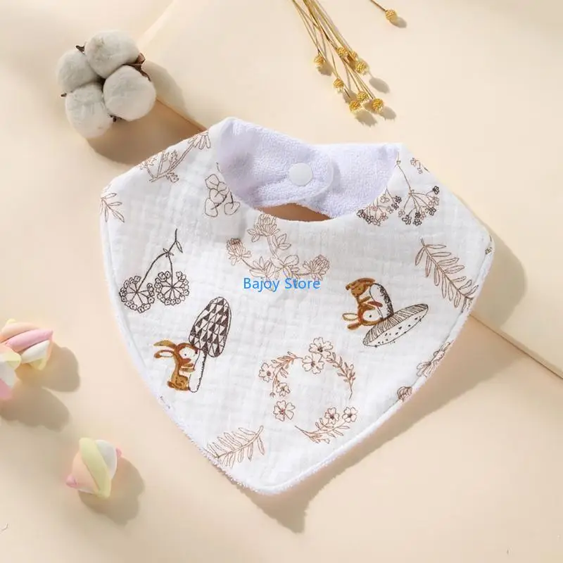 

63HE Stylish & Practical Bibs & Functional Baby Bibs Cotton Newborn Bibs Protect Clothes from Spit ups & Drools Gift