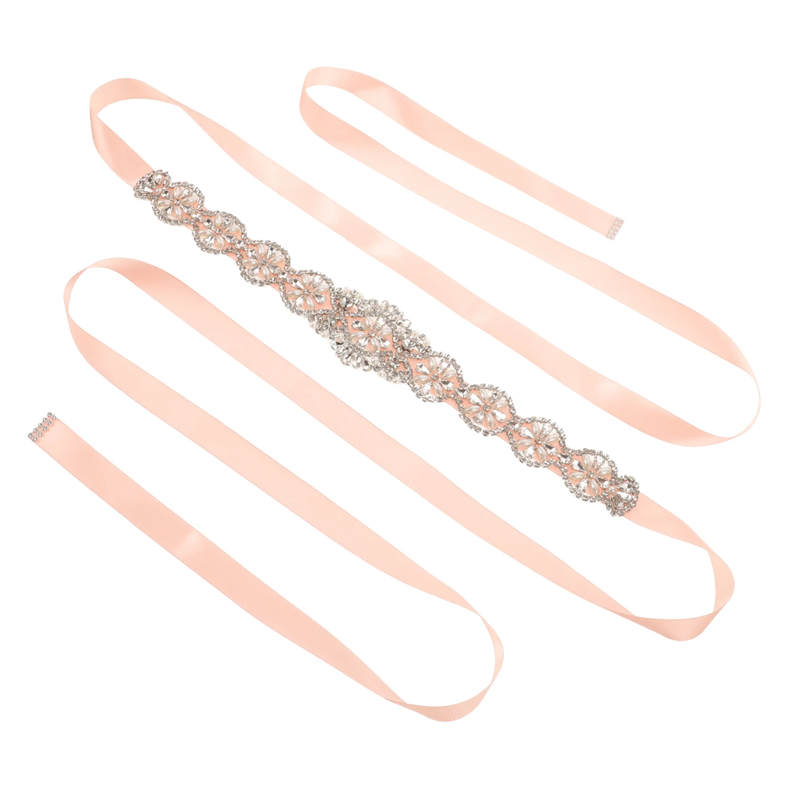 

Crystal Belt Rhinestone Bridal for Bride Accessories Rhinestones Wedding Waist Accessory Lace Sash Doss