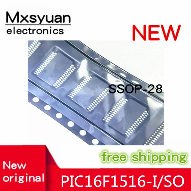 10PCS/lot  PIC16F1516 PIC16F1516-I/SO SOP-28 PIC16F1516-I/SS SSOP-28 New