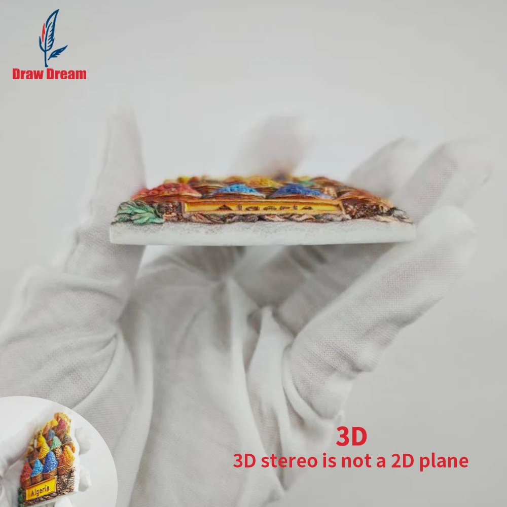 1Pc Algeria Fridge Magnet, World Travel Souvenir Collection, Suitable for Home and Office Decoration, Personalized Exclusive Travel Souvenir Magnetic Fridge Magnet, Home Decoration, Kitchen, Room, Office, Cabinet Crafts, Gifts, Holiday Souvenirs, Exquisite Small Gifts