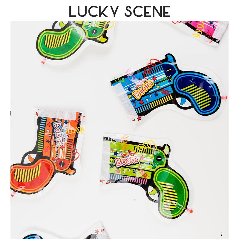 12Pcs Party Spray Salute Tube Net Red Cool Toy Cannon Fireworks Handheld Party Games Birthday S01541