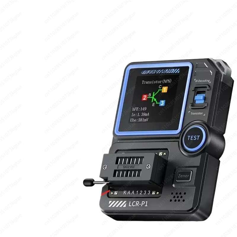 Multifunction Transistor Tester LCR-P1,Auto-Component Analyzer for Capacitor, Resistor, MOSFET, Diode, Inductor with LCD Display