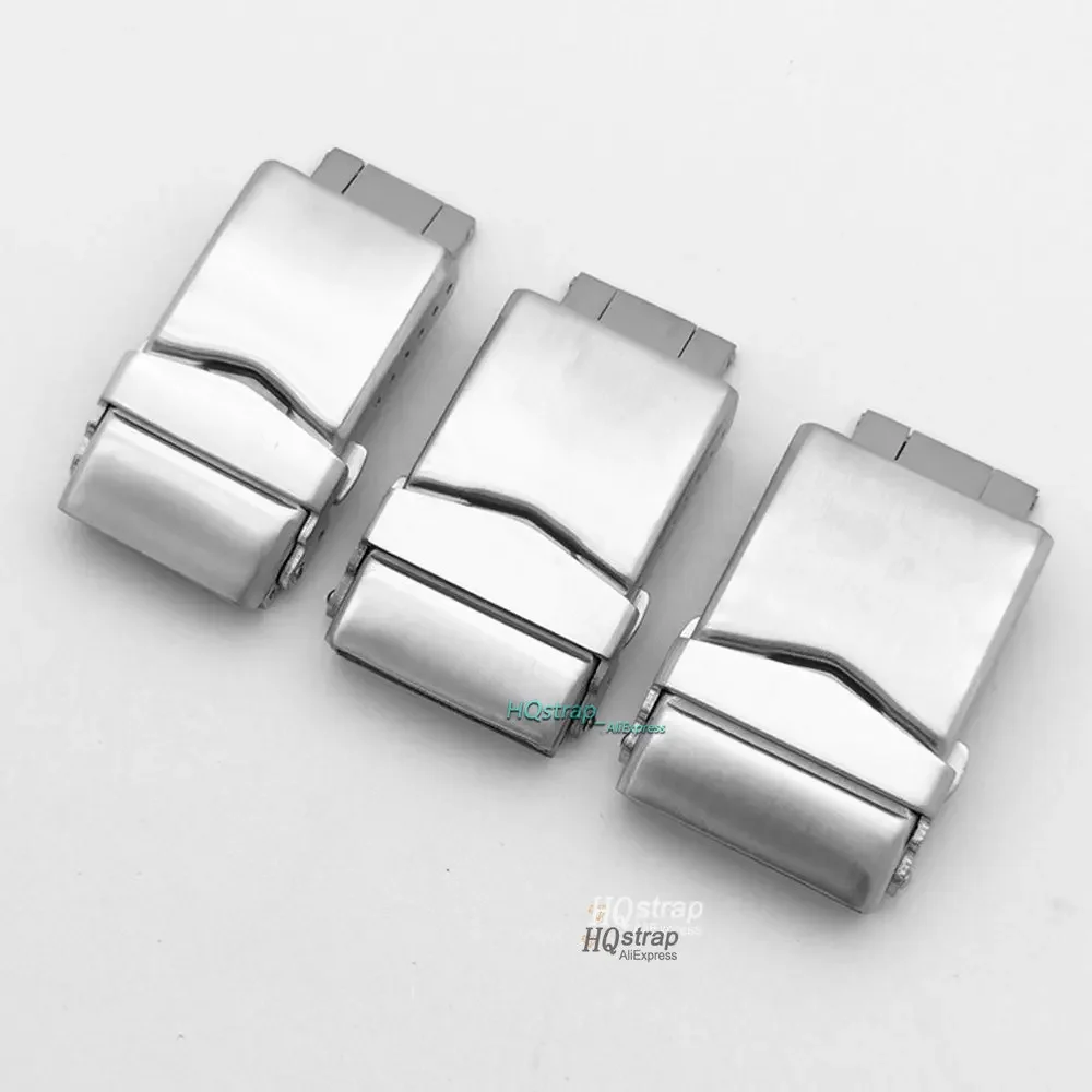 Solid Stainless Steel Watch Buckle 18mmm 20mm 22mm 24mm Metal Button for Seiko Watch Strap Button Adjustable Clasp Accessories