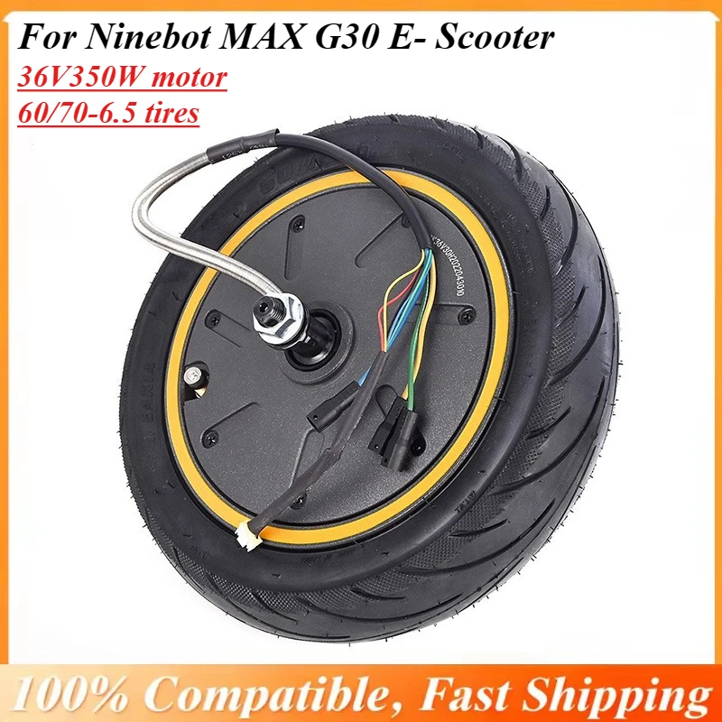 

Мотор 36В 350Вт для электросамоката Ninebot MAX G30, оригинальные аксессуары, заднее приводное колесо 10 дюймов 60/70-6.5 с шинами