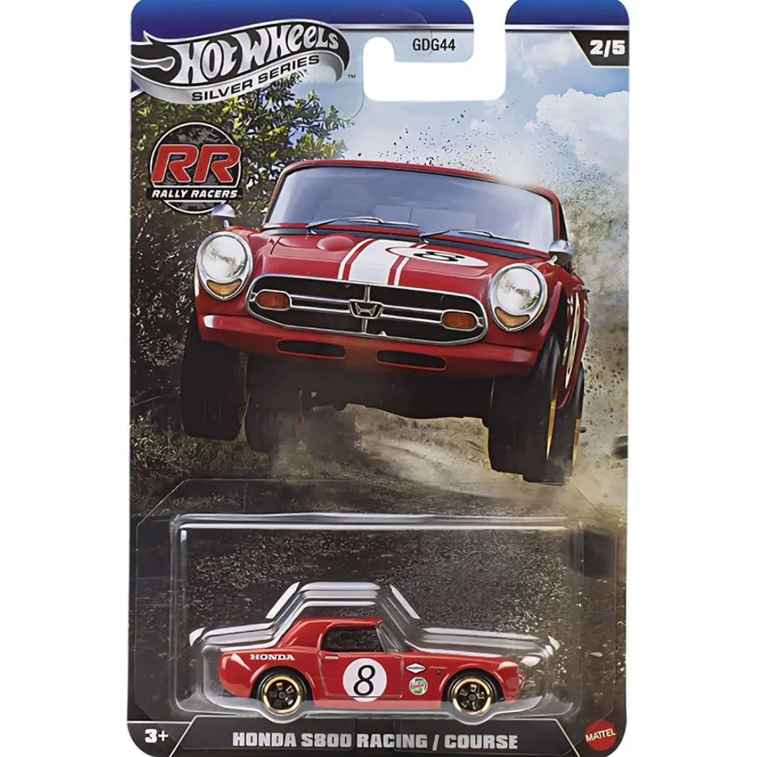 Hot Wheels Silver Series 2026 Rally Racers GDG44 Audi Honda Ford Datsun Lancia 1:64 vehículo de aleación fundido a presión juguete de regalo coleccionable