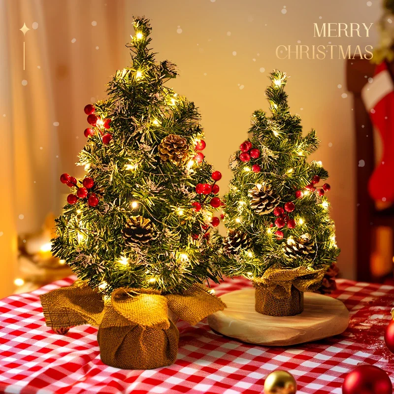 Christmas Decorations, Desktop Christmas Tree Ornaments, Atmosphere Props, Photo Night Lights, Advanced Sense