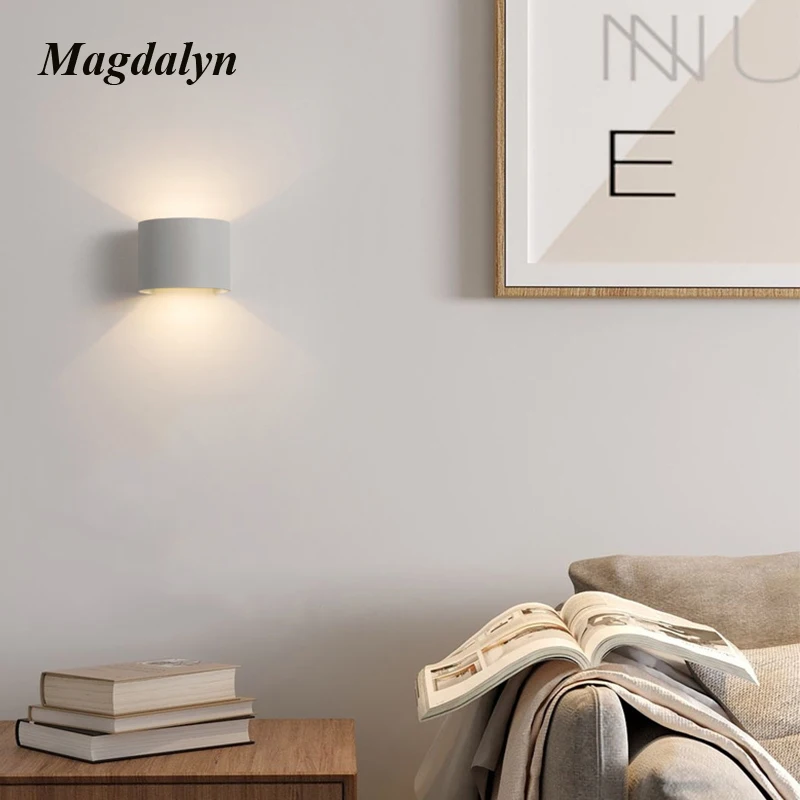 Magdalyn Sensor Internal Wall Lamp Modern Home Decor Led Aluminum Elegant Outdoor Sconce Nordic Fixture Waterproof Outside Light