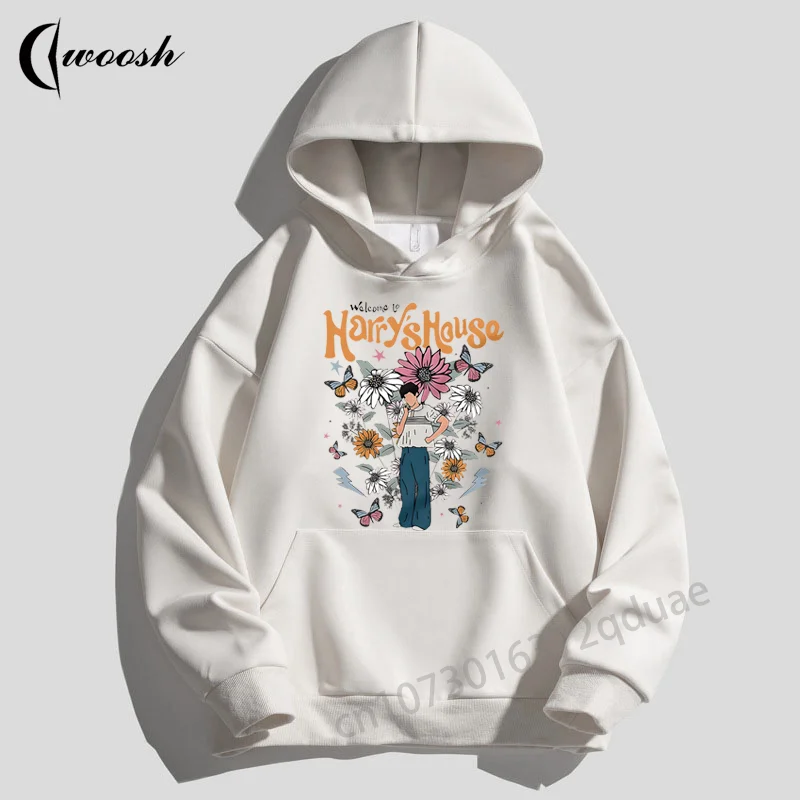 Harrys House Hoodies Cotton Womens Oversized Jacket Luxury Brand Streetwear Harajuku Printing Pullover Trend Hooded Sweatshirts