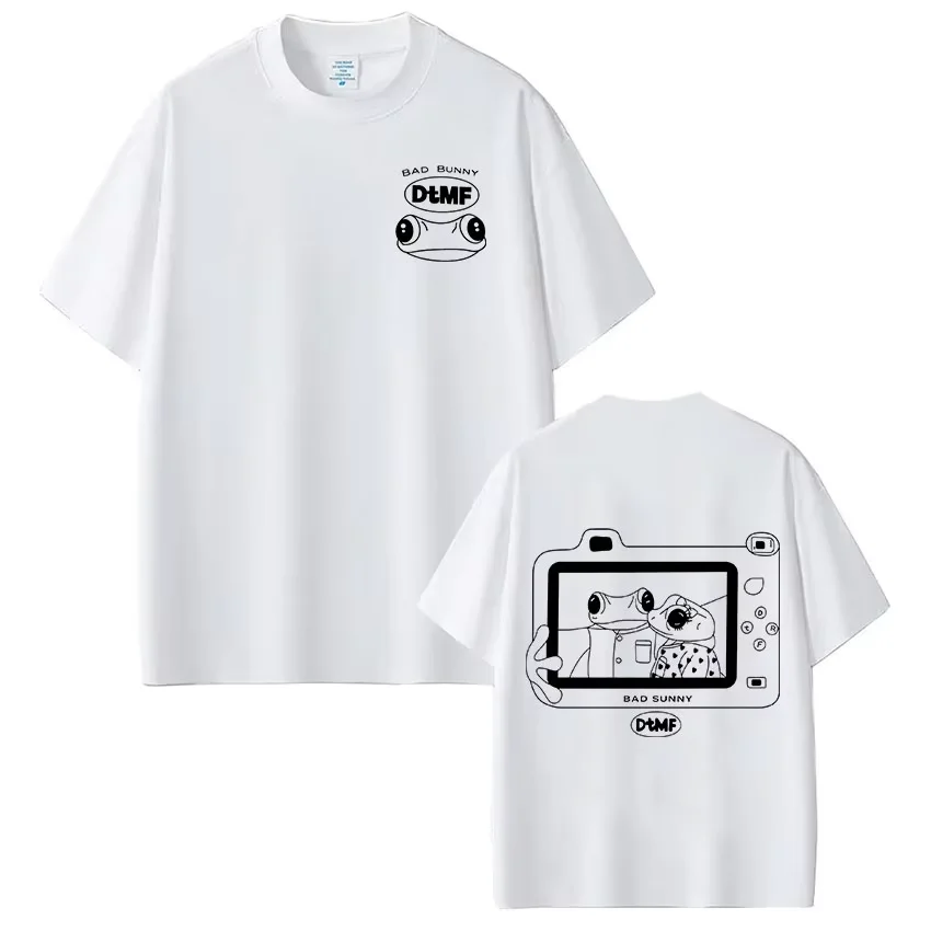 Rapper Bad Bunny T-Shirt Debi Tirar Mas Fotos DTMF T-Shirts Herren Damen Kleidung Mode Hip Hop Oversized Streetwear Tees Unisex