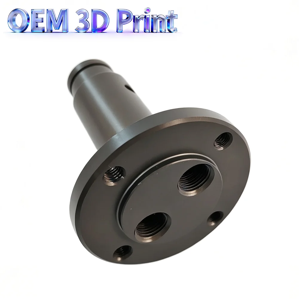 OEM Metal 3D Printing Flange Shaft Sleeve Custom SLM 3D Printed Alloy Mechanical Component High Precision Machinery Spare Parts