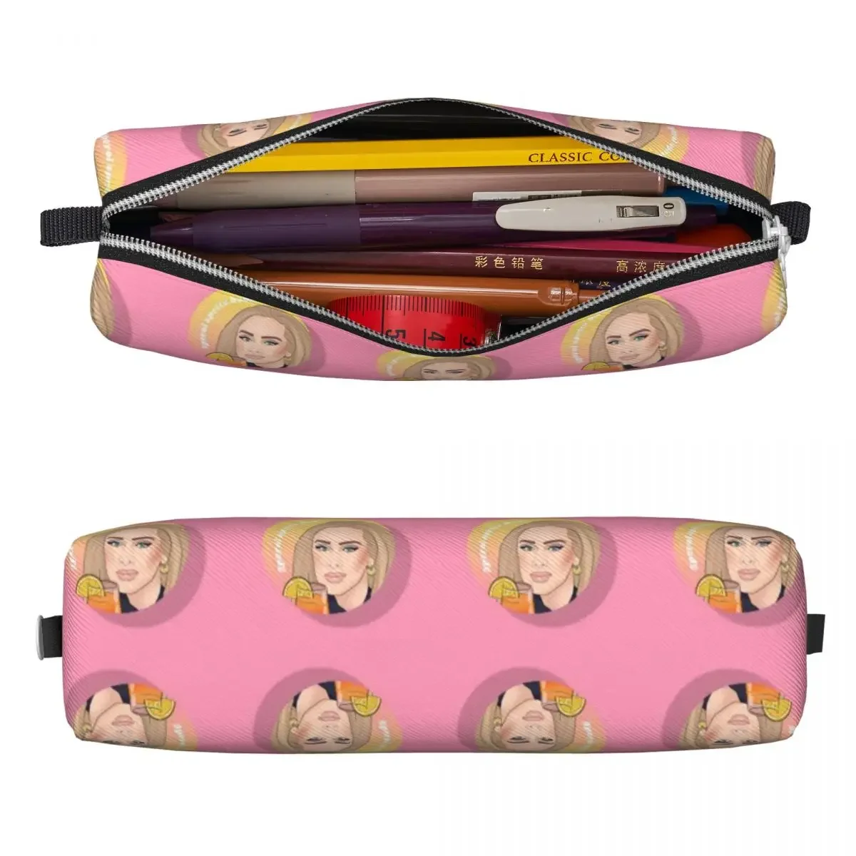 Lovely Adele Singer Music Pencil Case Pencilcases Pen Holder Kids Large Storage Bag School Supplies Zipper Stationery