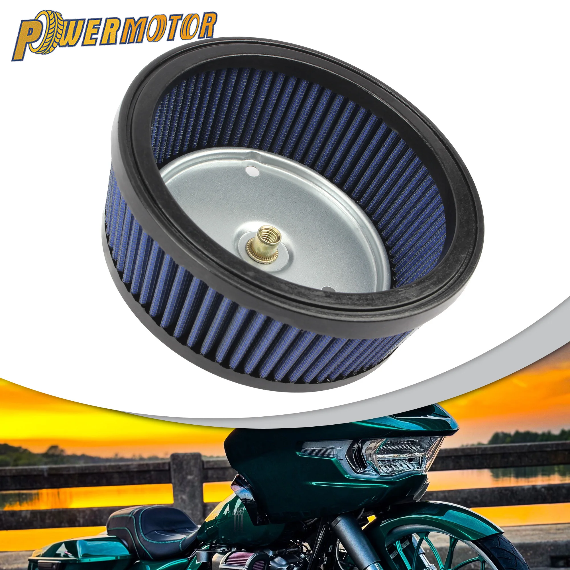 

Motorcycle Air Filter Air Element For Harley Davidson FLHR Road King FLHTC Electra Road Street Glide Softail Springer Dyna