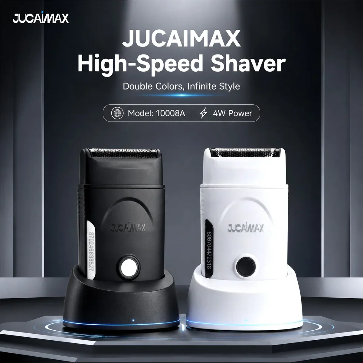 JUCAIMAX 10008A Oszillierende Rasiermaschine für Männer, Mini-Modell mit Ladestation, 10000 U/min, Professioneller Elektrorasierer für Friseure – Detail 1
