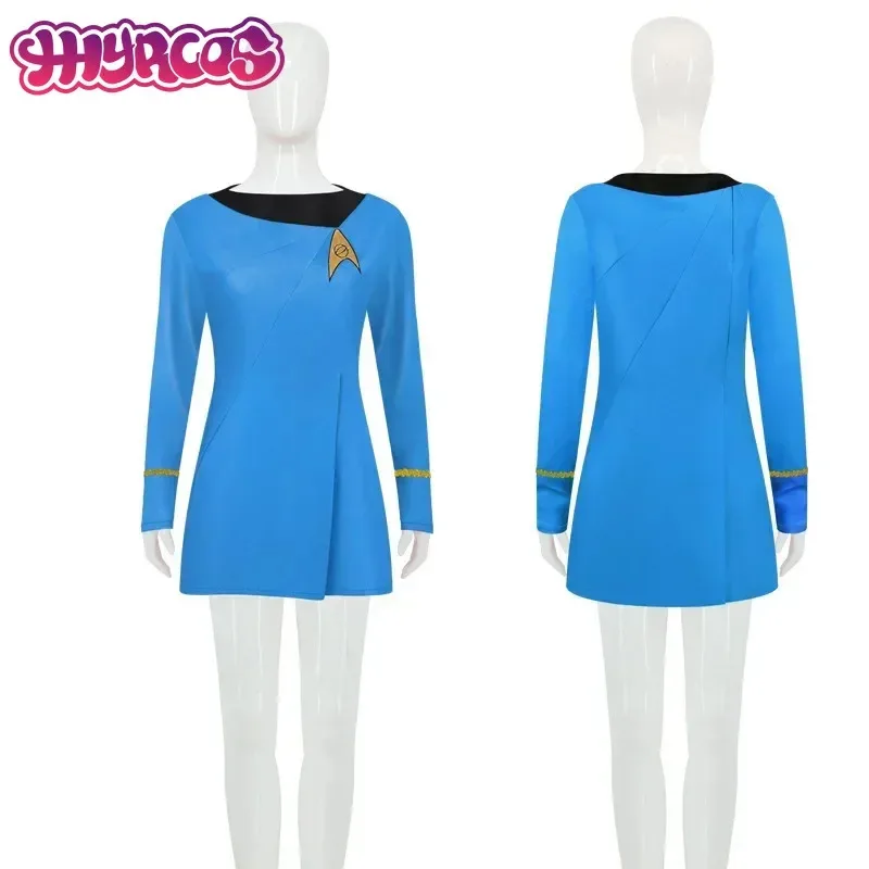 25COSClassic الخيال العلمي ستار تأثيري رحلة واجب الزي الرسمي - ريترو الفضاء أنيمي تأثيري أزياء الهالوين للنساء الطرف