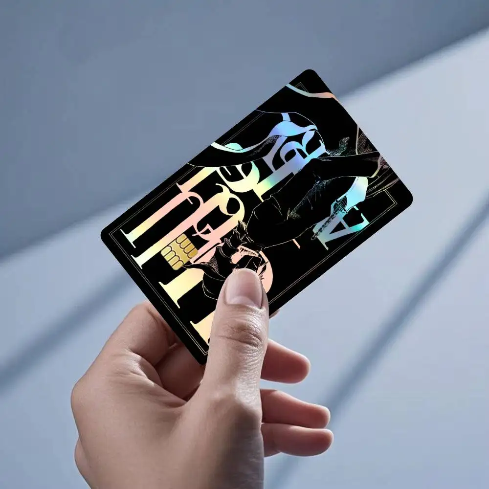 Ulquiorra Cifer B-Bleach M-Manga  Laser Holographic Bank Card Sticker Anti Scratch Waterproof Card Skin