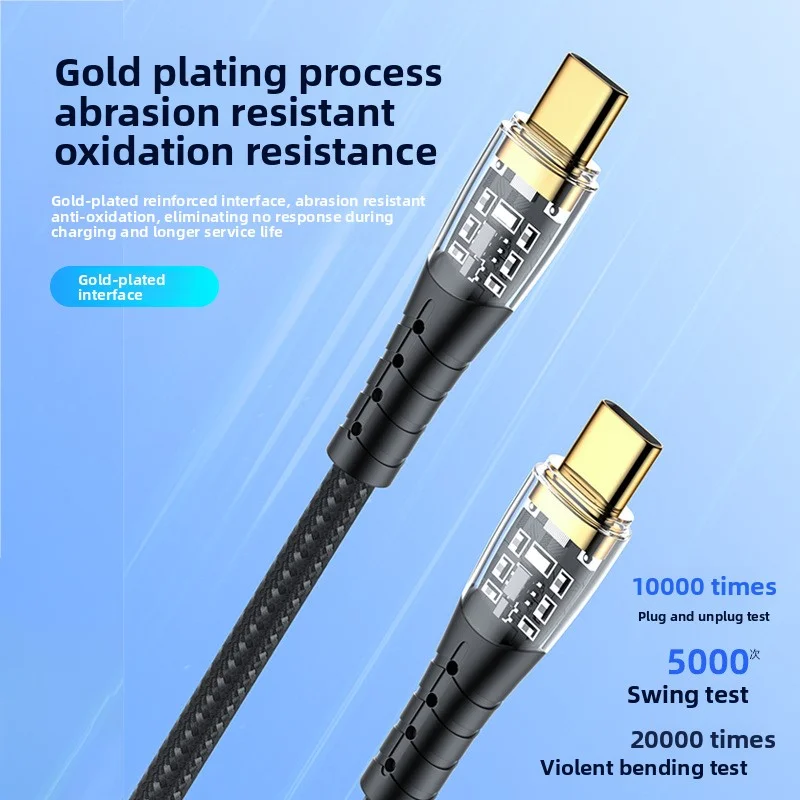 100 W ANSEIP USB-auf-Typ-C-Kabel, Schnellladekabel, Datenkabel für iPhone 15 16 Huawei Xiaomi Samsung USB auf Typ-C-Ladekabel