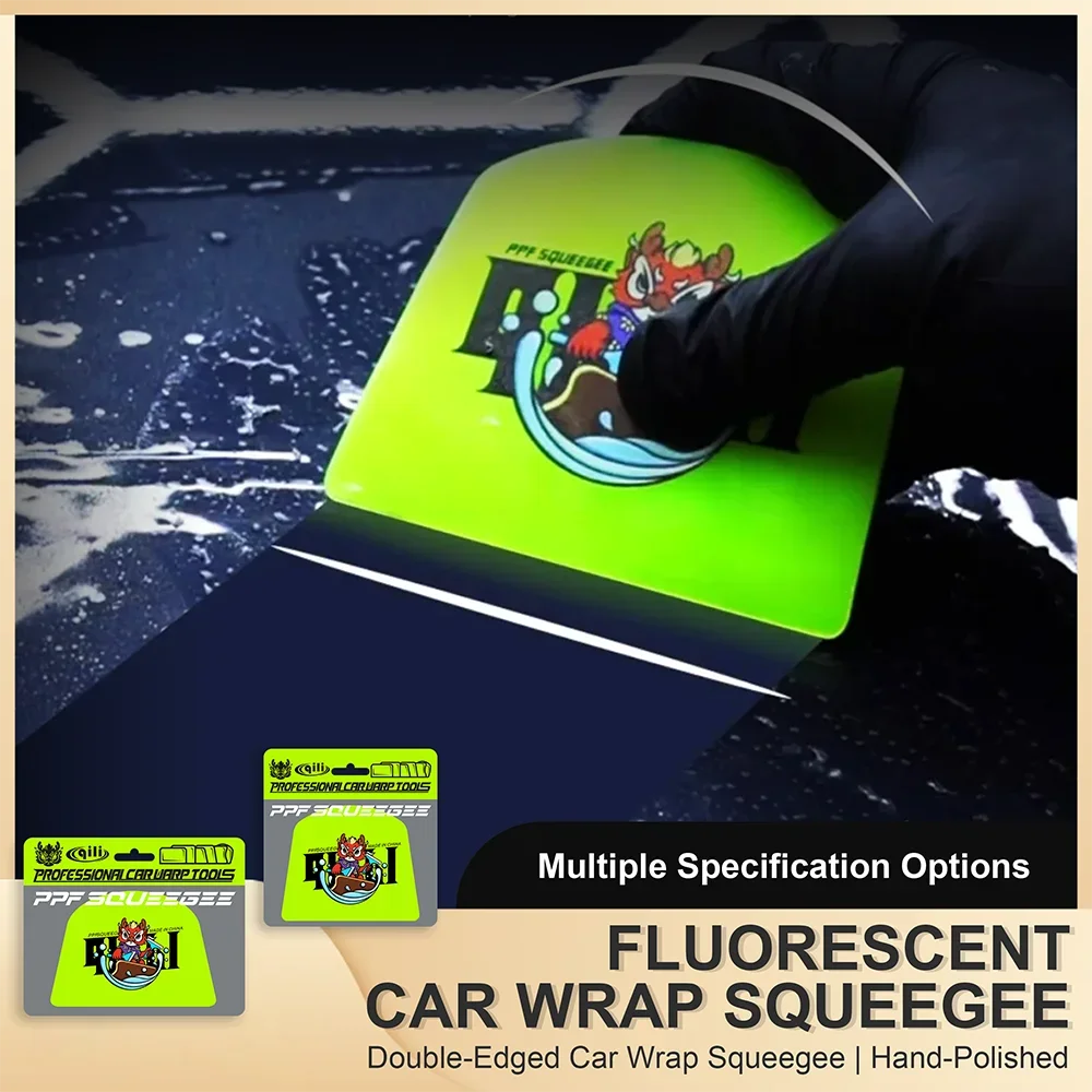 High Quality Car Film Tool Squeegee Set Curved Hard & Soft Blades for Door Handles & Contours Professional Water Removal Tools