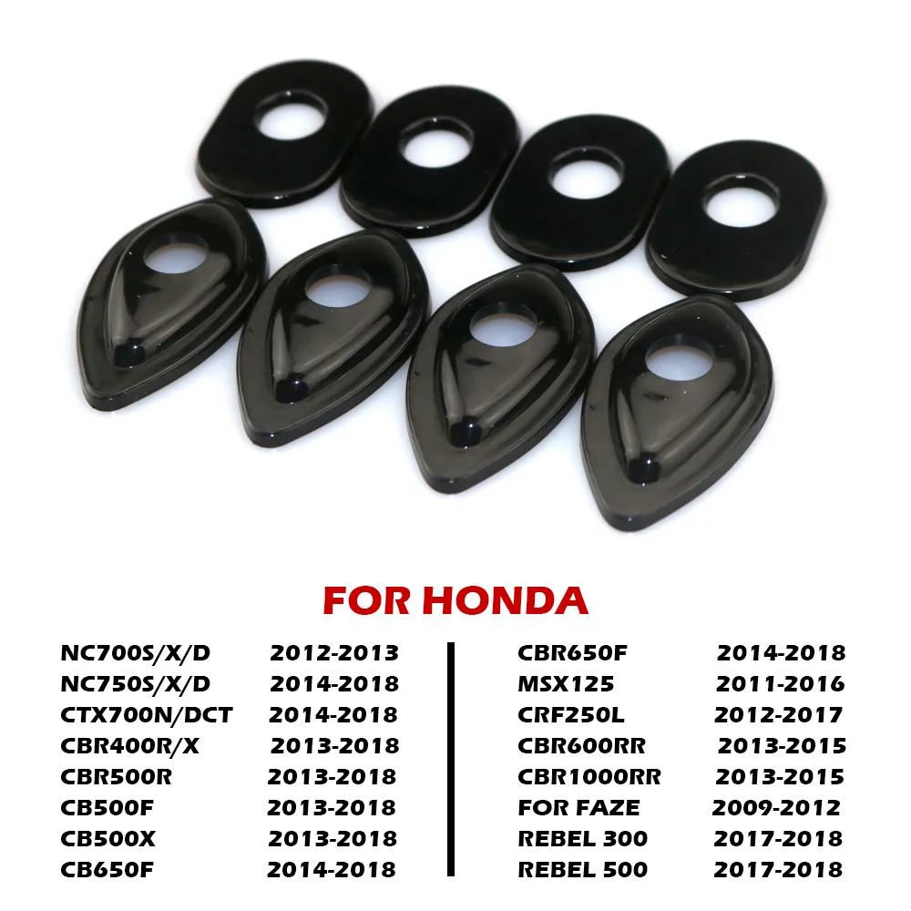 Motorcycle Steering Lights Gasket Base Turn Signals Indicator Adapter Spacers For HONDA CB650F CBR650F MSX125 CBR1000RR CBR600RR - view 2