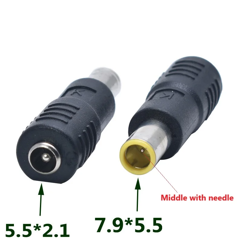 5.5 x 2.1 mm female to 7.9 x 5.5 mm male DC Power Connector Adapter Converter DC 5.5*2.1 to 7.9*5.5 mm Converter Adapter