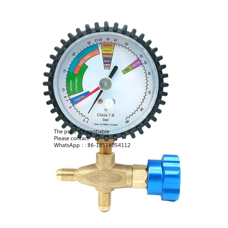 

Манометр для измерения давления медной трубки, манометр для измерения утечки воздуха, холодильника, азота, манометр, клапан
