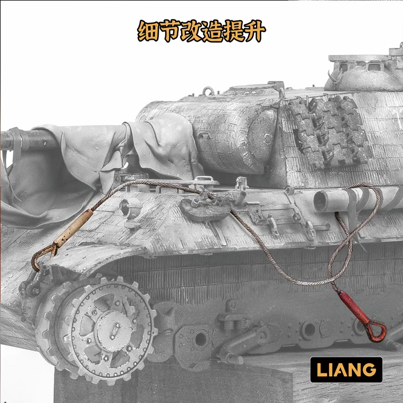 LIANG 0450 Model Accessory Flexible Steel Cable 0.4mm-1.2mm 1m Multi Sizes For Military Tank Diorama Hobby Detail Parts