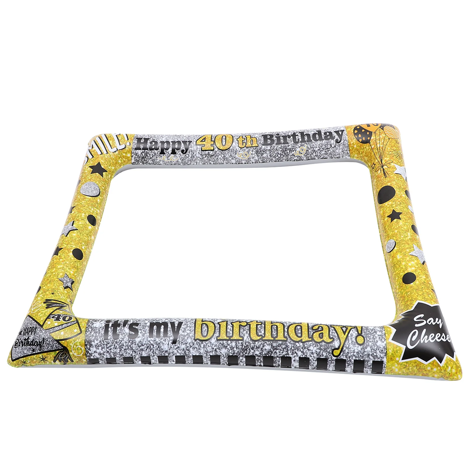 

Bright Color Inflatable Photo Frame Birthday Party Supplies Selfie Frame Pvc Decorative Props Large Size Perfect For Photography