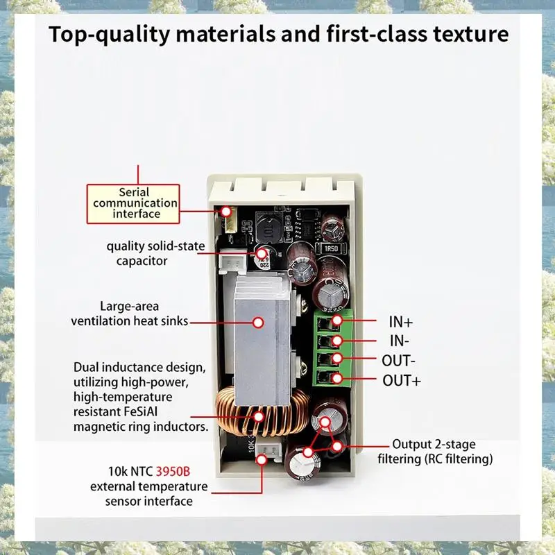 

Best Of 2025-New XY6506X CNC Adjustable DC Regulated Power Supply Constant Voltage & Current 65V 6A 390W Step-Down Module