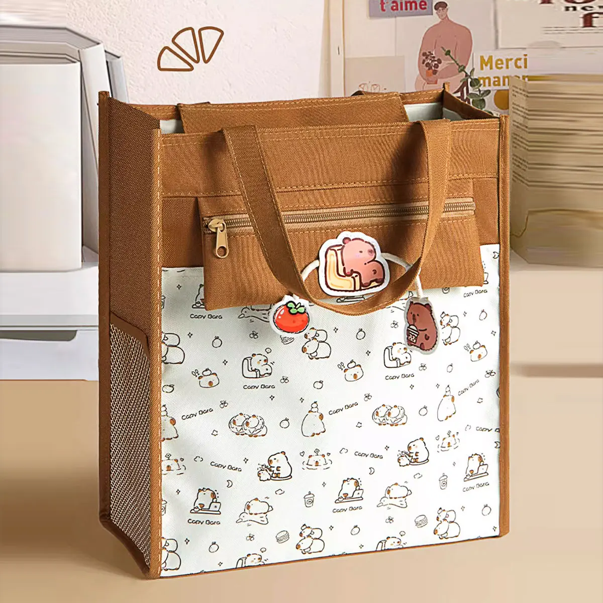 Tutorial Bag for Primary School Students Pencil Bag Canvas Storage Document Bag Training Institution Simple Canvas Tutoring Bag