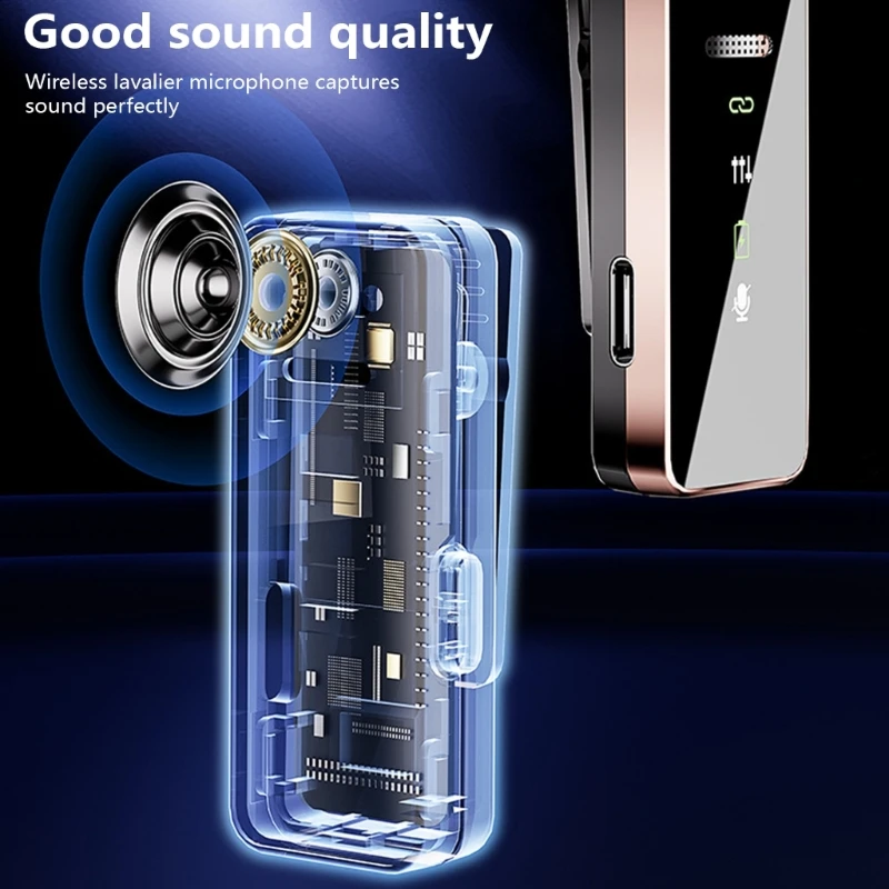 USB микрофон с лацканами Беспроводные микрофоны с лацканами для записи интервью на открытом воздухе