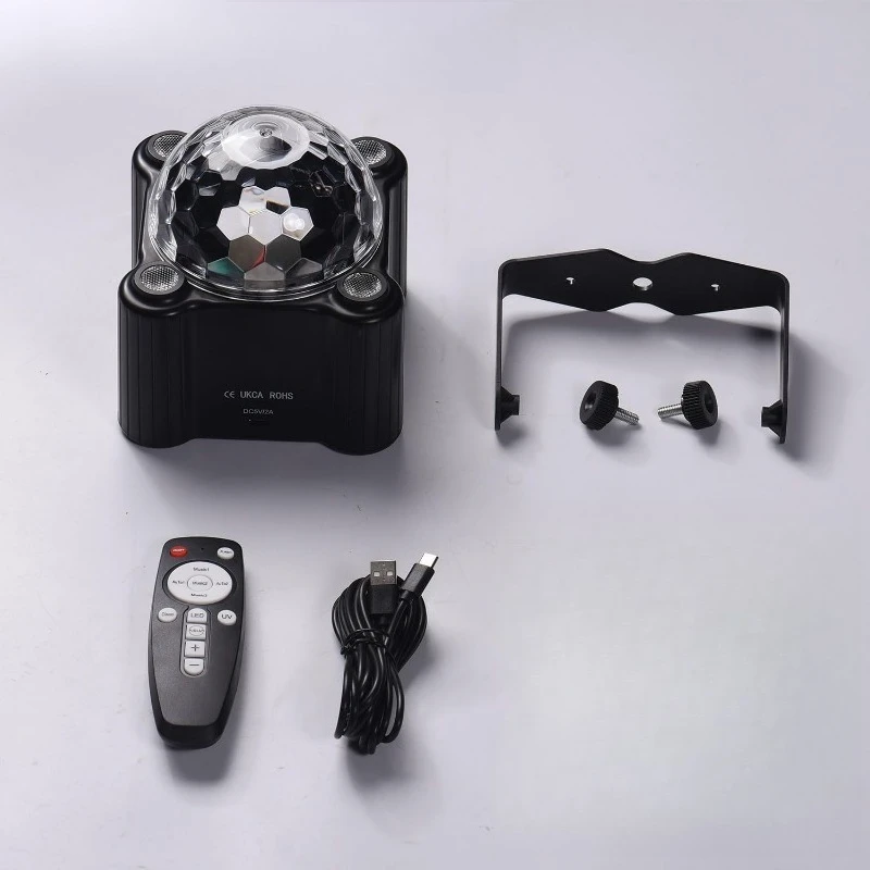 Partylichter, Discokugel-Licht, DJ-Disco-Licht, klangaktiviertes LED-Licht, 6 Farben