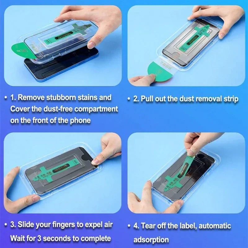 3 Piezas Oleofóbico Sin Polvo Fácil Instalación Protector de Pantalla Mate de Privacidad para iPhone 16 15 11 12 13 14 Pro Max Plus XS 17 Vidrio 6