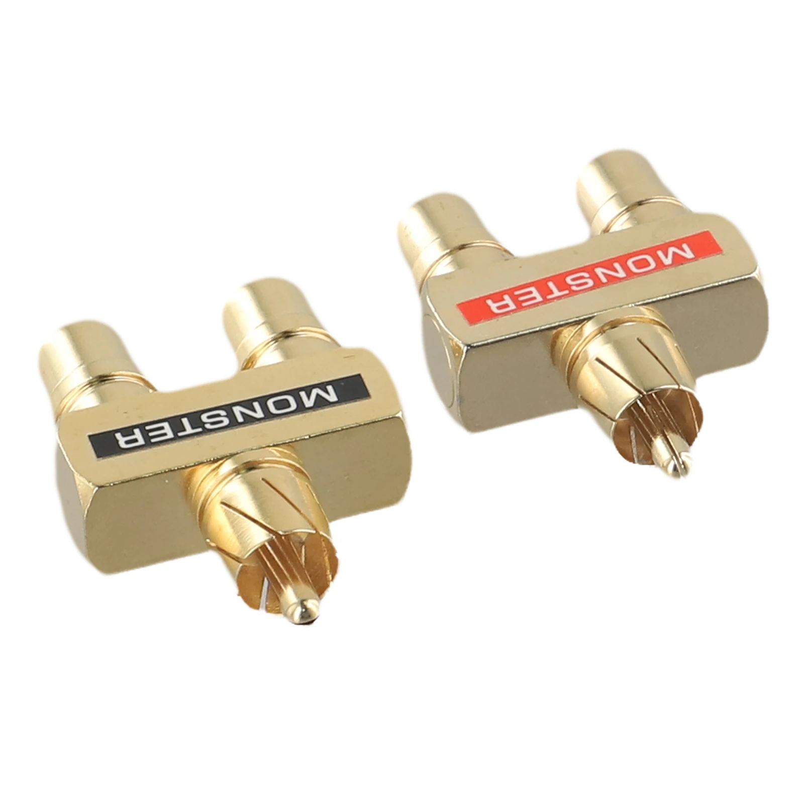 Adapter Audio Y Splitter Plug Adapter 1 Male To 2 Female Gold-plated Pure Copper Conductor For Audio And Video Connection