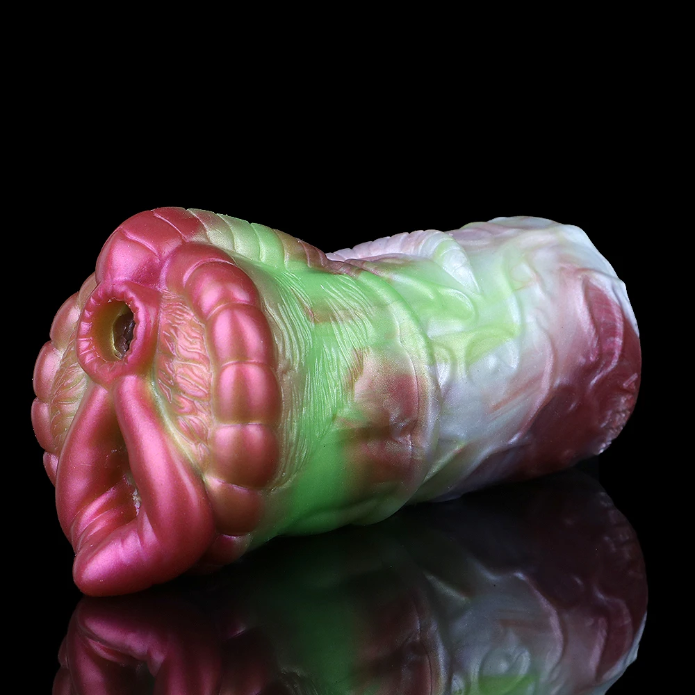 GEEBA Dual Channel Male Masturbator Realistic Vagina Adult18+ Sex Toy Silicone Masturbation Cup Full-channel Men's Penis Onahole