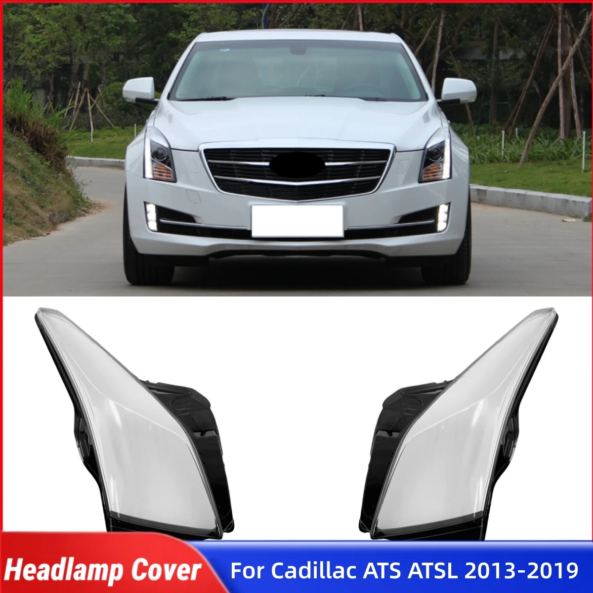 

Для Cadillac ATS ATSL 2013 2014 2015 2016 2017 2018 2019 запасные части для автомобиля, крышка передней фары, замена стекла