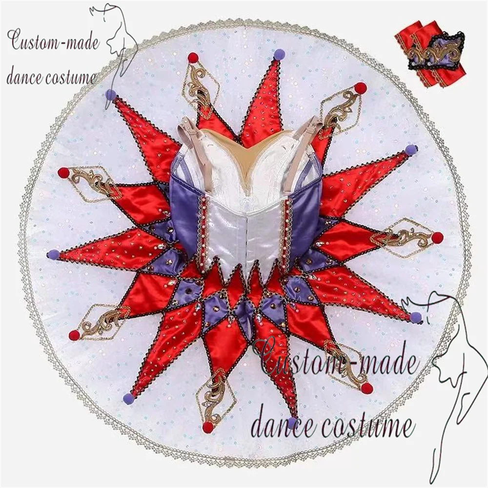 Starter Edit Million Clown Ballet Clown Female Variations Ballet Skirt Performance Tutu Skirt Customized for Adults and Children