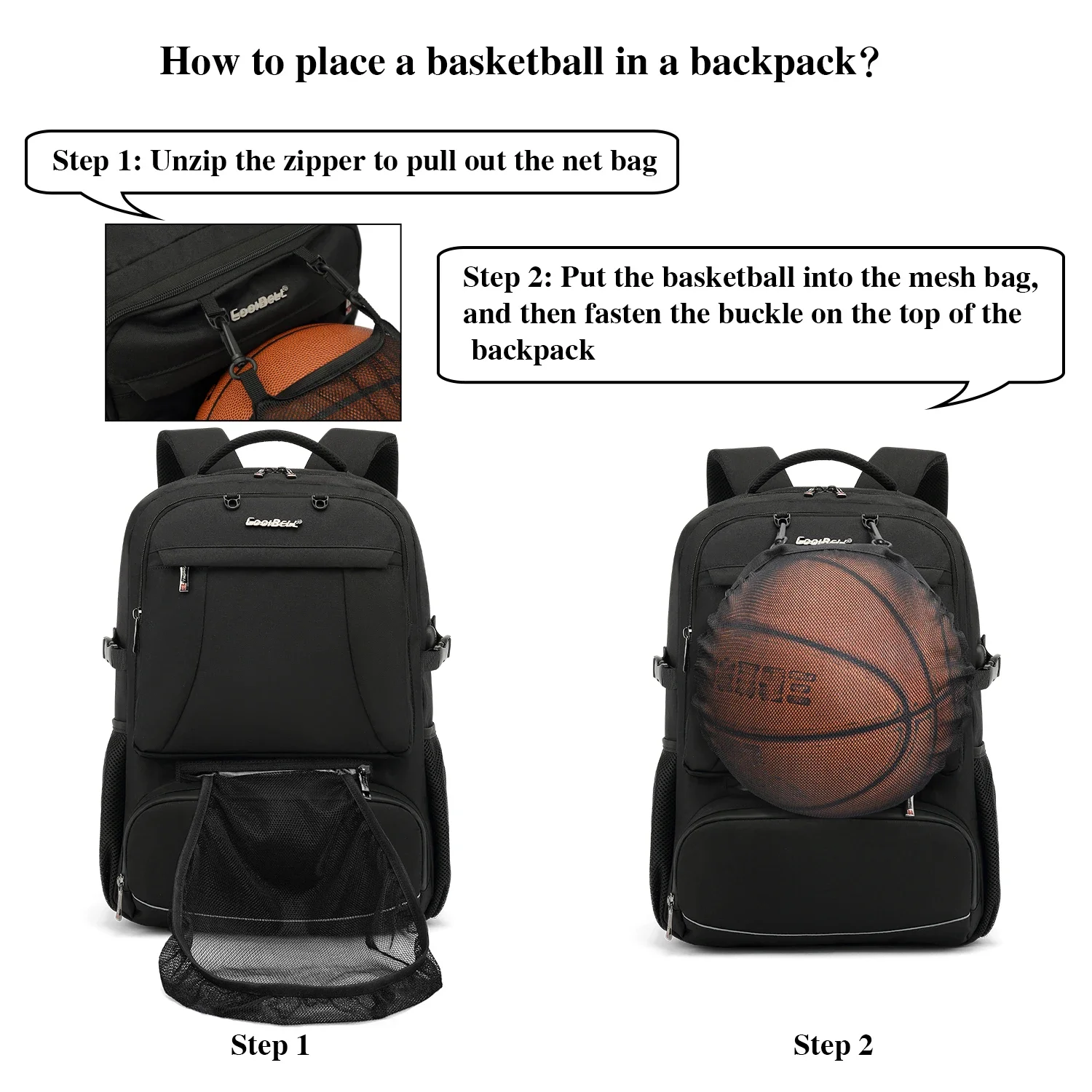 DUTRIEUX Lunch Backpack 15.6/17.3 Inches Laptop Backpack with Insulated Compartment / USB Port for Hiking Work Travel Men Women
