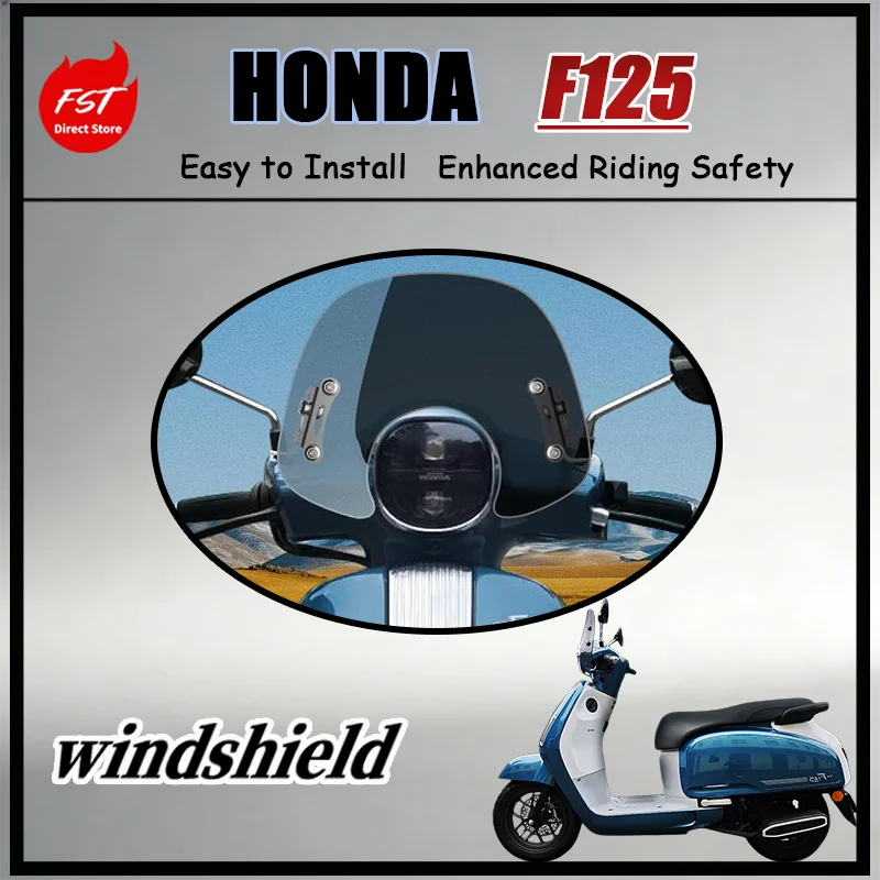 

FOR Wuyang honda F125 Retro Scooter Wind Deflector - Exclusive Front Windshield Upgrade for Enhanced Protection Perfect OEM Fit