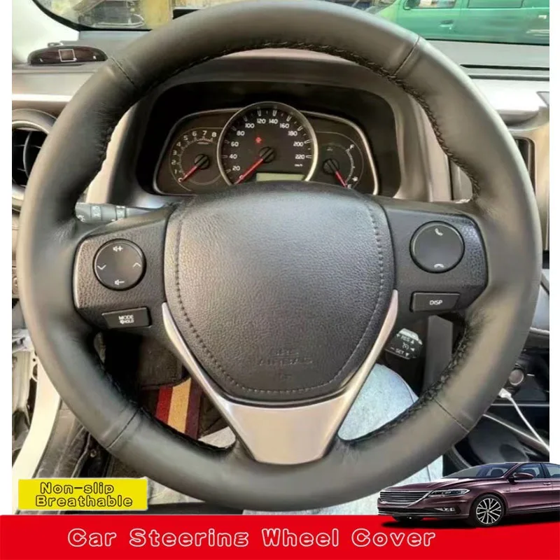 

Customize Hand Sewing Microfiber Leather Car Steering Wheel Cover For Toyota 2013 2014 2015 2016-2018 Corolla iM (US) 2017-2018